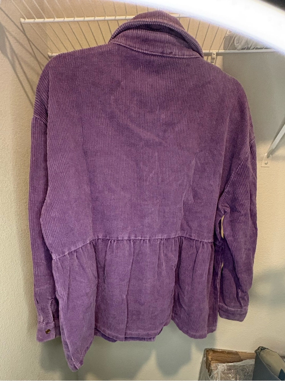 eesome Purple Corduroy Utility Jacket - Picture 3 of 10